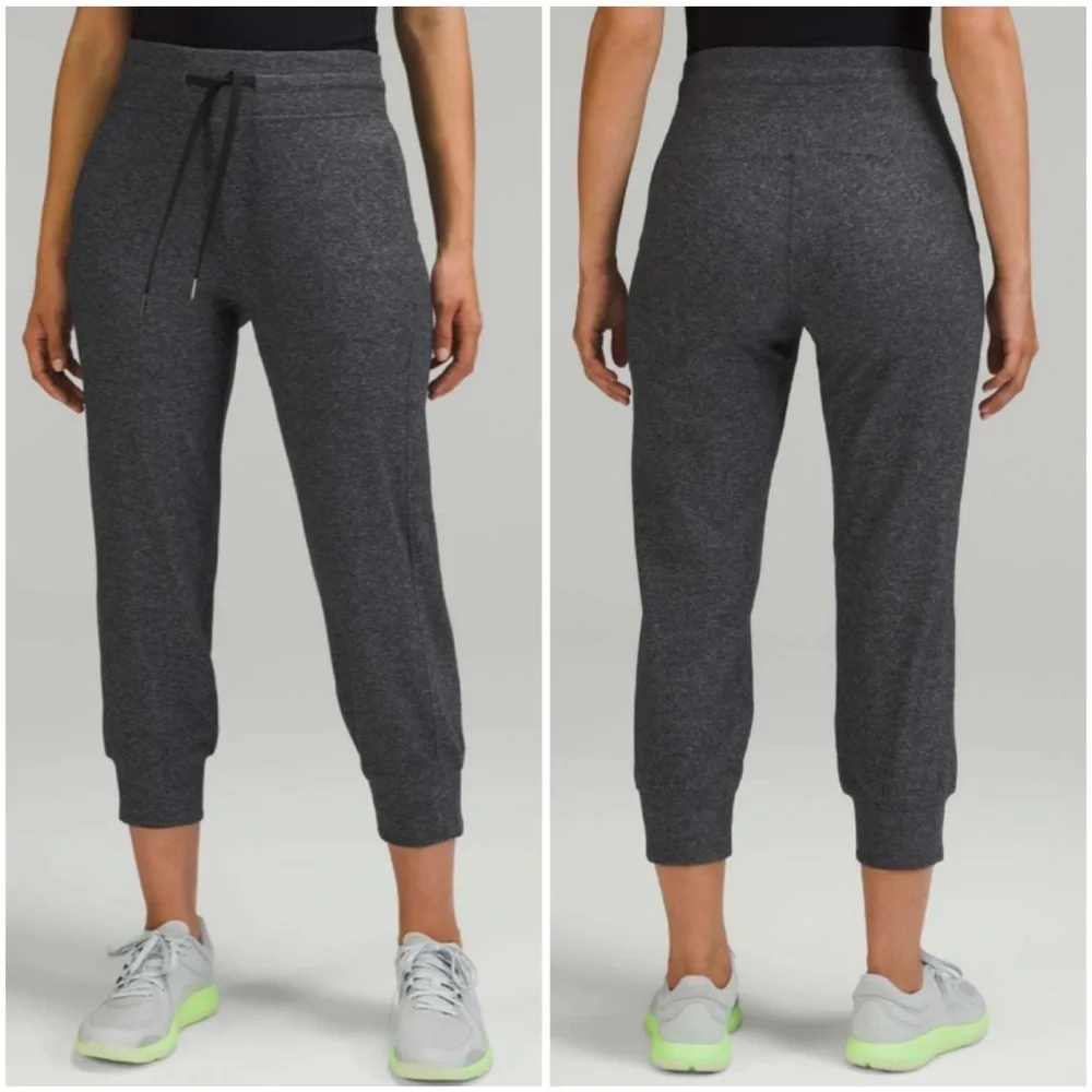 Lululemon Ready to Rulu High-Rise Cropped Jogger Heathered Raceway Grey Size 6